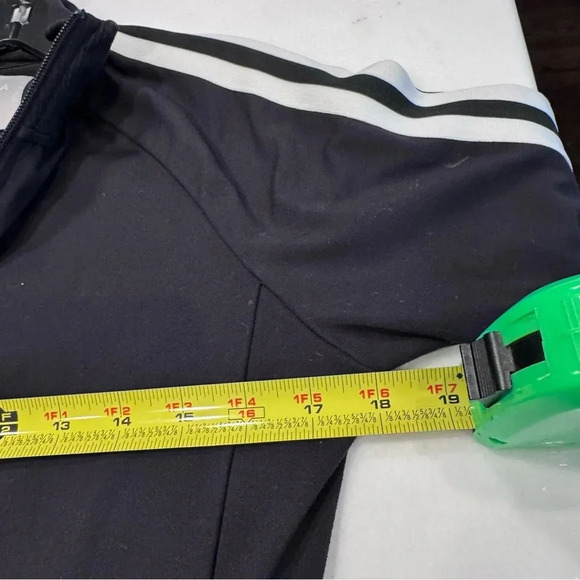 ATHLETA Women's Track Jacket Full Zip Black White Stripes Size S - Picture 4 of 9